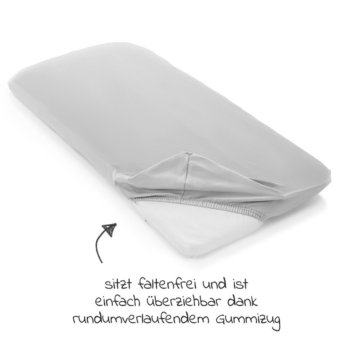 Babyartikel.de 7-tlg. Beistellbett-Komplett-Set 90 x 40 cm / Beistellbett + Matratze + 2 Spannbetttücher + 3-tlg. Baby-Mäxchen
