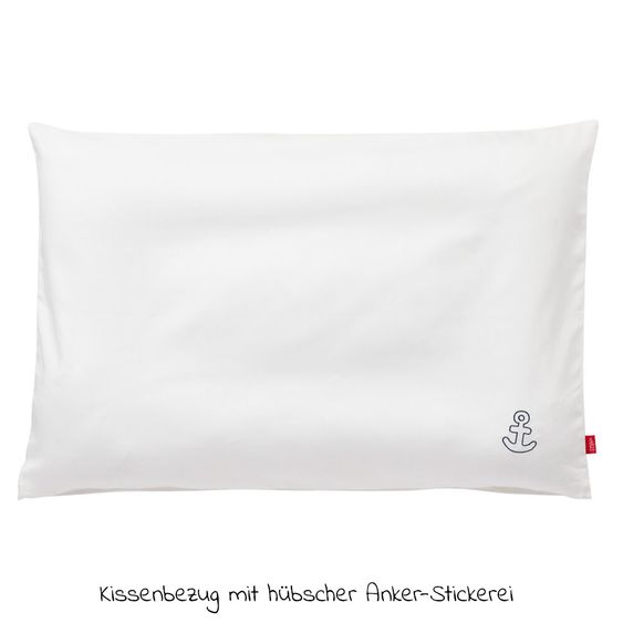 Babyartikel.de 7-tlg. Bett-Set für Kinderbett 140x70 cm / Steppbett + Bettwäsche + Spannbetttücher + Betteinlage - Ocean Club