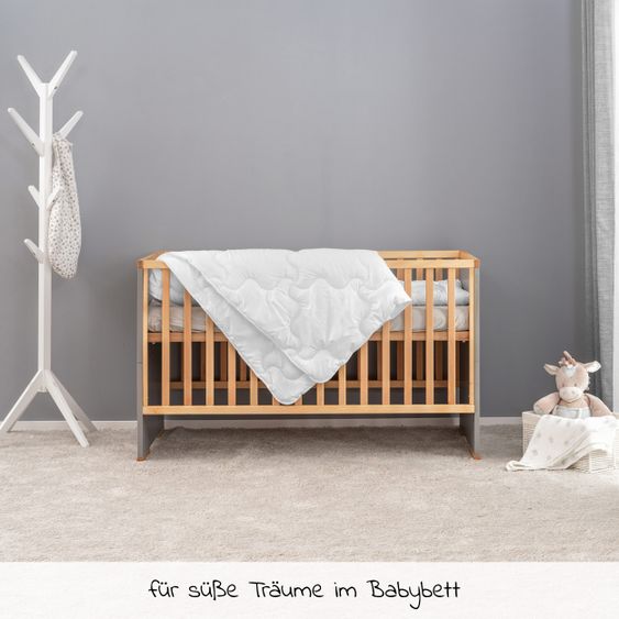 Babyartikel.de 7-tlg. Bett-Set für Kinderbett 140x70 cm / Steppbett + Bettwäsche + Spannbetttücher + Betteinlage - Ocean Club