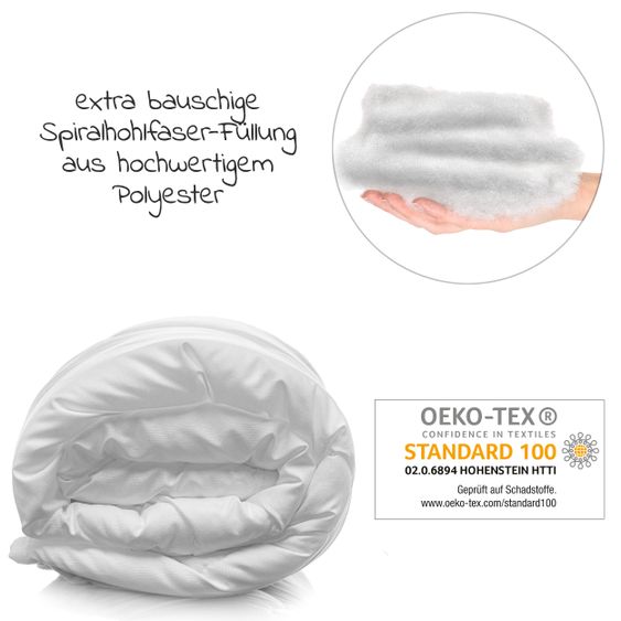 Babyartikel.de 7-tlg. Bett-Set für Kinderbett 140x70 cm / Steppbett + Bettwäsche + Spannbetttücher + Betteinlage - Ocean Club