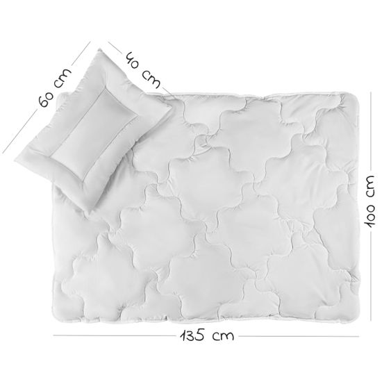 Babyartikel.de 7-tlg. Bett-Set für Kinderbett 140x70 cm / Steppbett + Bettwäsche + Spannbetttücher + Betteinlage - Ocean Club