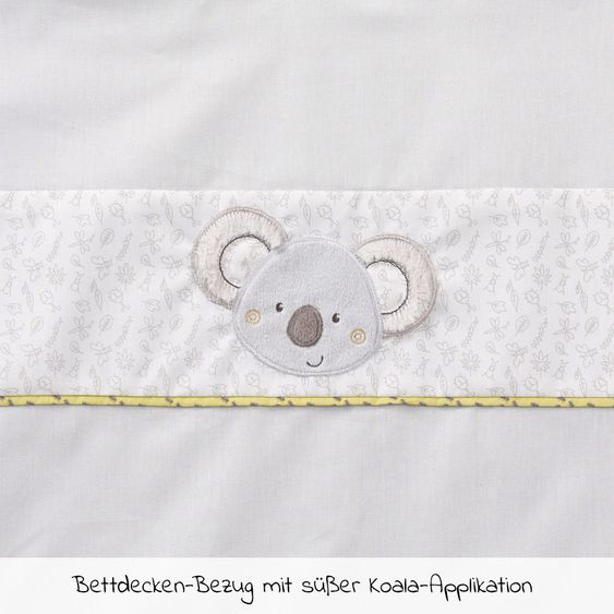 Babyartikel.de 7-tlg. Komplett-Set für Beistellbett & Wiege 90 x 40 cm / Matratze+Spannbetttücher+Steppbett-Set+Bettwäsche - Australia