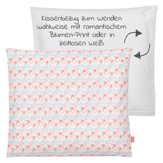Babyartikel.de 7-tlg. Komplett-Set für Beistellbett & Wiege 90 x 40 cm / Matratze+Spannbetttücher+Steppbett-Set+Bettwäsche -Schwanensee
