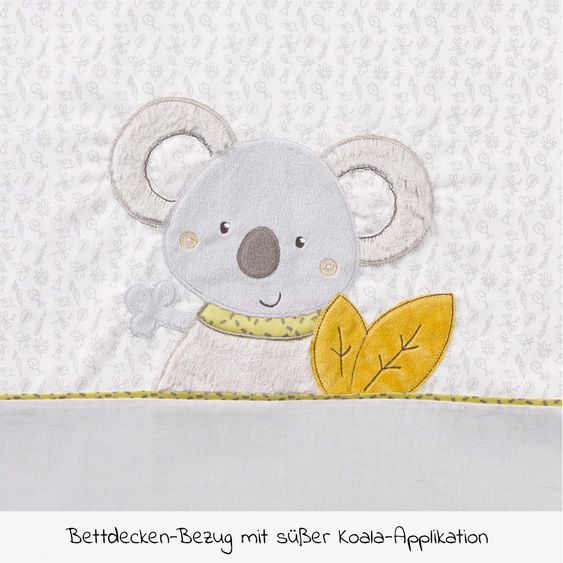 Babyartikel.de 8-tlg. Bett-Set für Kinderbett 140x70 cm / Steppbett +Bettwäsche +Nestchenschlange +Spannbetttuch +Betteinlage Australia