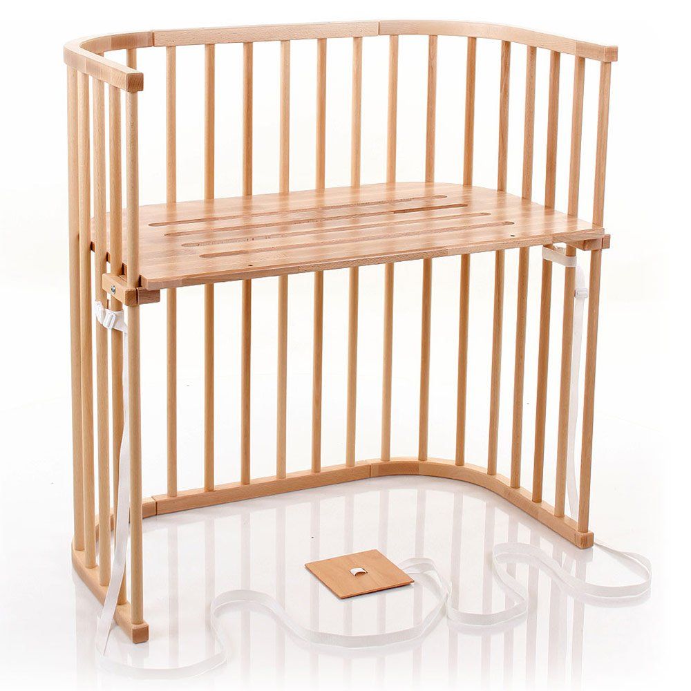 Babybay Beistellbett Boxspring Extra Belüftet - Natur lackiert