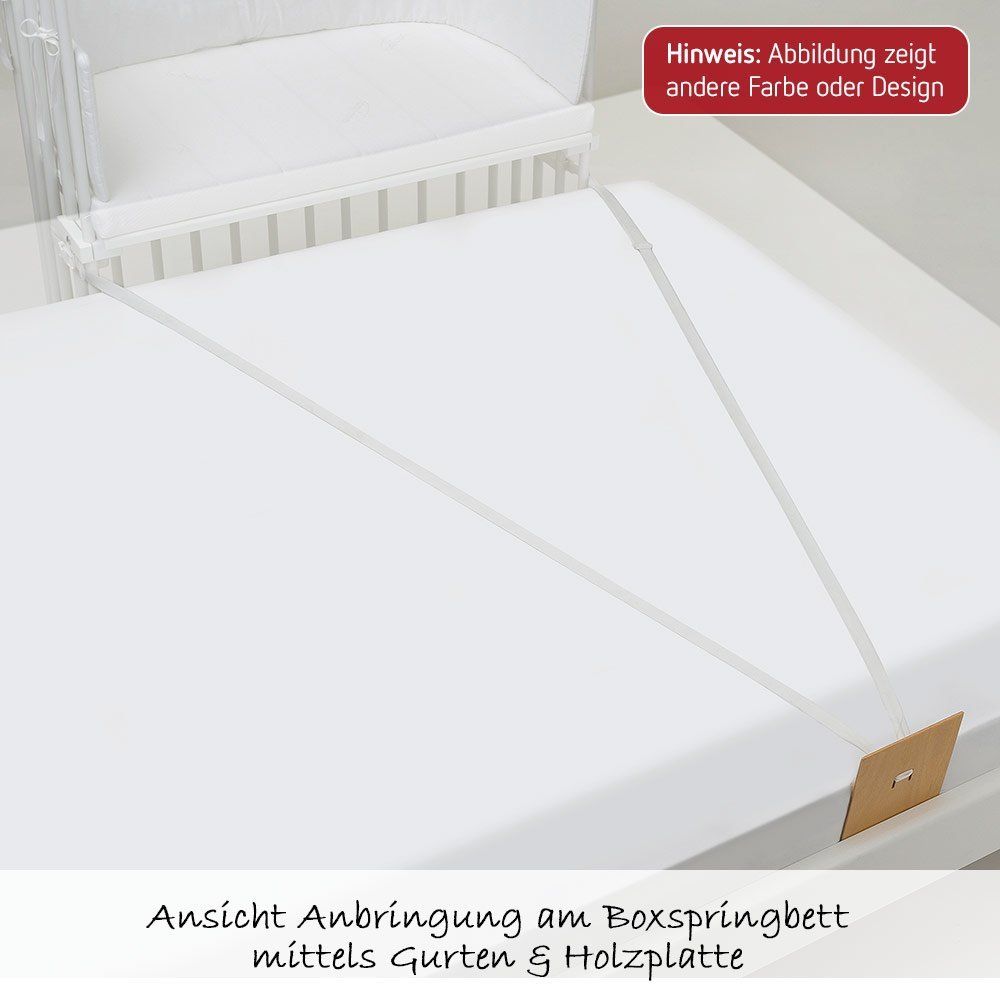 Babybay Beistellbett Boxspring Extra Belüftet - Natur lackiert