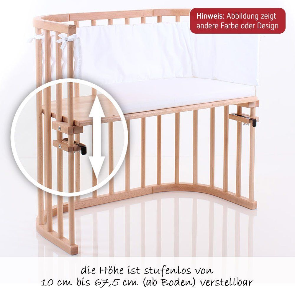Babybay Beistellbett Boxspring Extra Belüftet - Natur lackiert