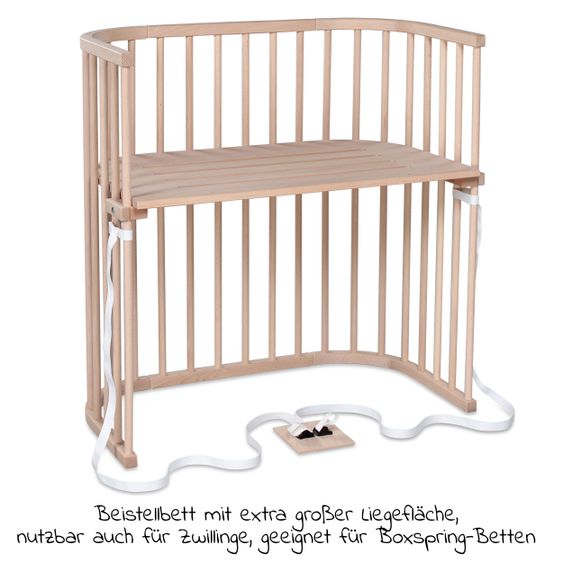 Babybay Beistellbett Boxspring - Natur unbehandelt