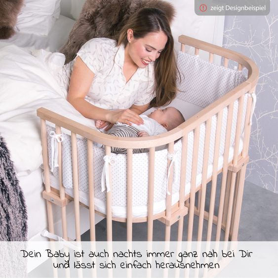 Babybay Beistellbett Boxspring - Natur unbehandelt