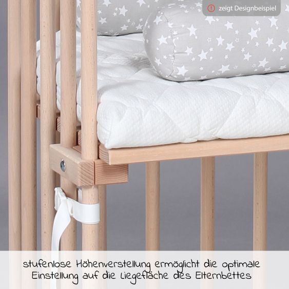 Babybay Beistellbett Boxspring - Natur unbehandelt