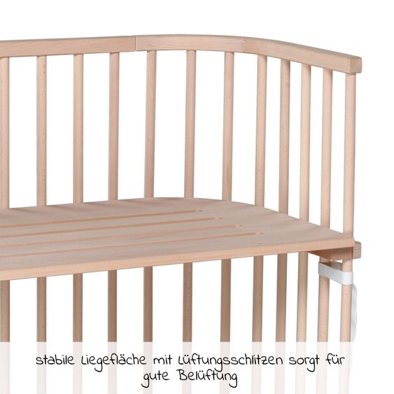 Babybay Beistellbett Boxspring - Natur unbehandelt