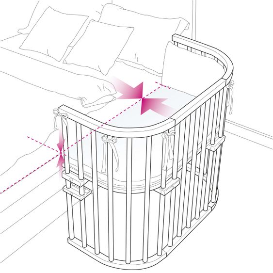 Babybay Beistellbett Boxspring - Schiefergrau lackiert