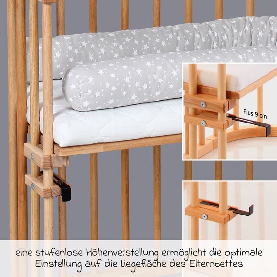 Babybay Beistellbett Original - Kernbuche geölt