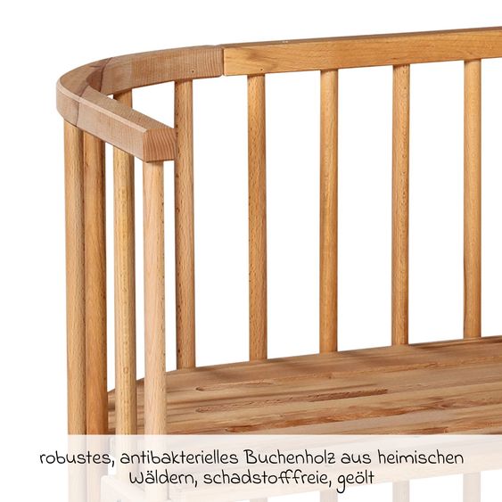 Babybay Beistellbett Original - Kernbuche geölt