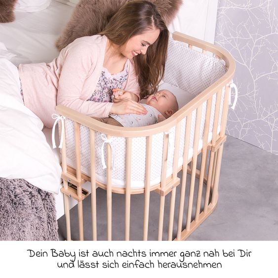 Babybay Beistellbett Original - Natur lackiert