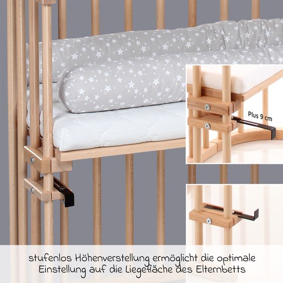 Babybay Beistellbett Original - Natur lackiert