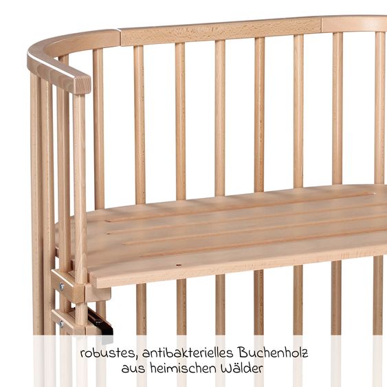 Babybay Beistellbett Original - Natur lackiert