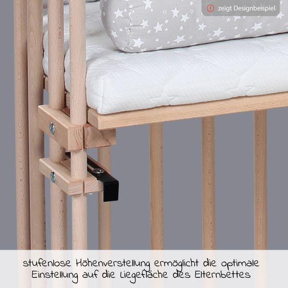 Babybay Beistellbett Original - Natur unbehandelt