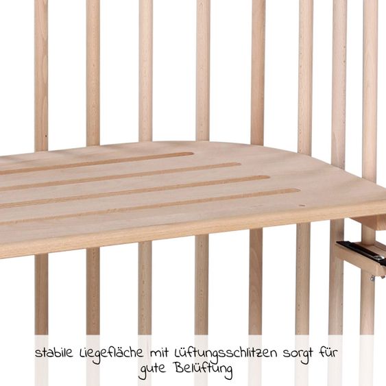 Babybay Beistellbett Original - Natur unbehandelt