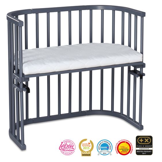 Babybay Beistellbett Original - Schiefergrau lackiert