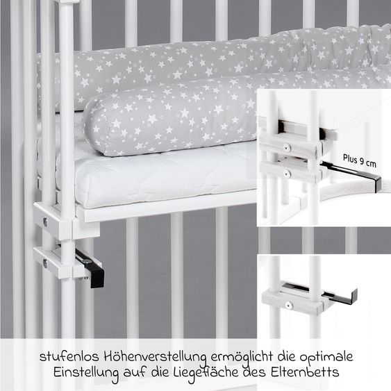 Babybay Beistellbett Original - Weiß lackiert