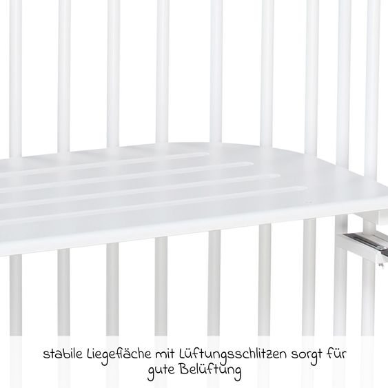 Babybay Beistellbett Original - Weiß lackiert