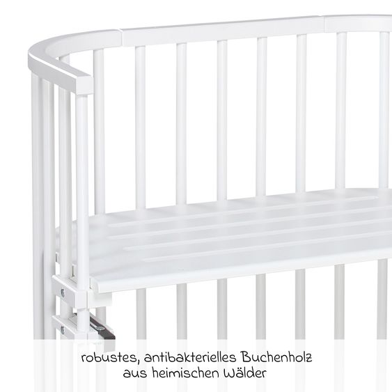 Babybay Beistellbett Original - Weiß lackiert