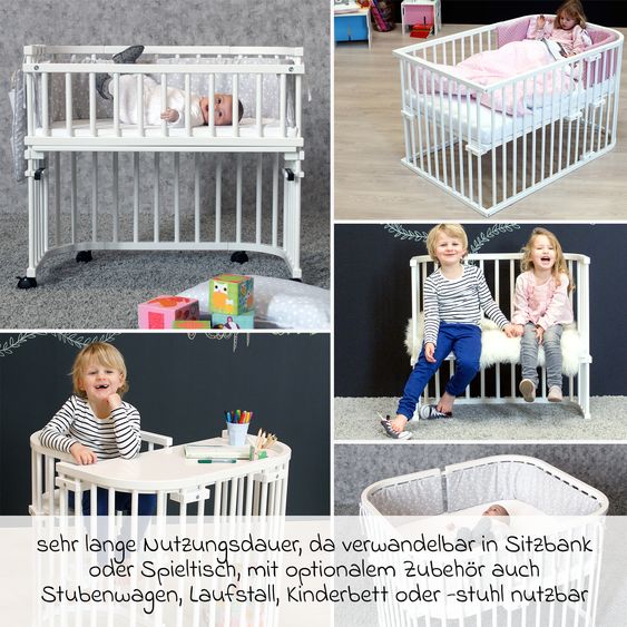 Babybay Beistellbett Original - Weiß lackiert