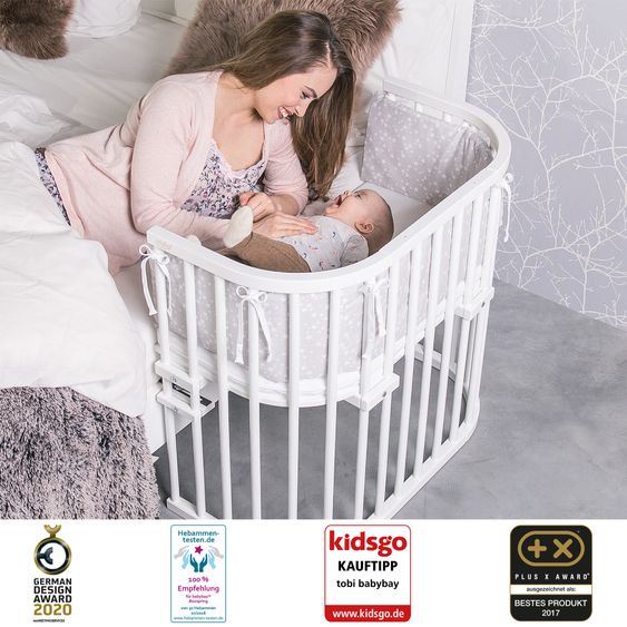 Babybay Beistellbett Original - Weiß lackiert