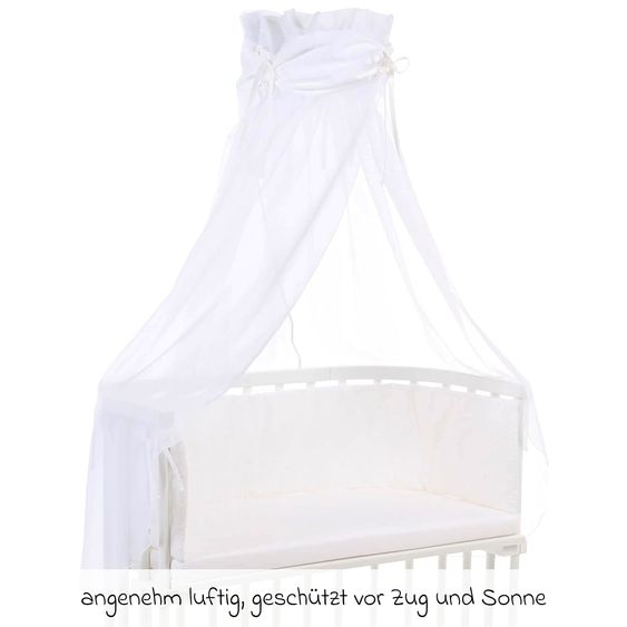 Babybay Himmel mit Schleife - Organic Cotton - Weiß