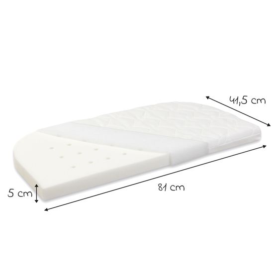 Babybay Matratze Classic Fresh für Beistellbett Original - Weiß