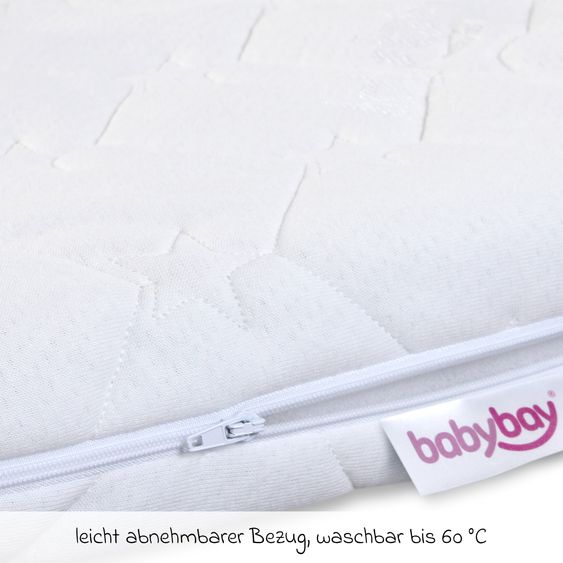 Babybay Matratze Klima Wave für Beistellbett Boxspring XXL - Weiß