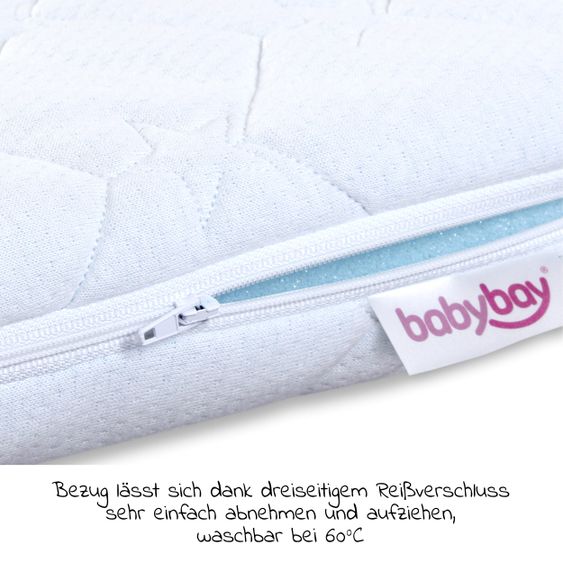 Babybay Medicot Wave mattress for co-sleeper Maxi, Boxspring, Comfort Plus - Blue