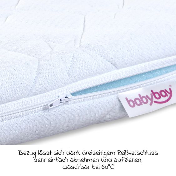 Babybay Mattress Medicott extra airy 3D Mesh for co-sleeper Original - White