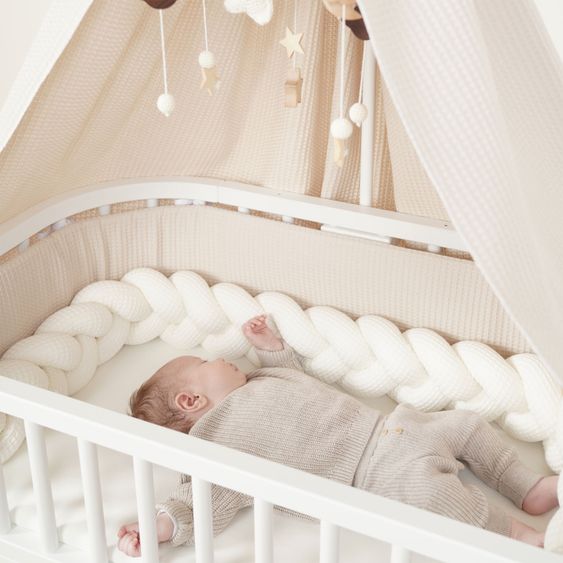 Babybay Matratze MediTex Intense AngelWave 3D für Beistellbett Maxi, Boxspring und Comfort Plus - Weiß