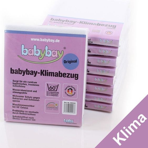 Babybay Matratzenbezug Klima für Beistellbett Original