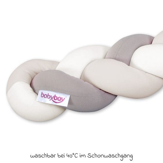 Babybay Serpente intrecciato per culle 200 cm - Avorio - Beige - Crema