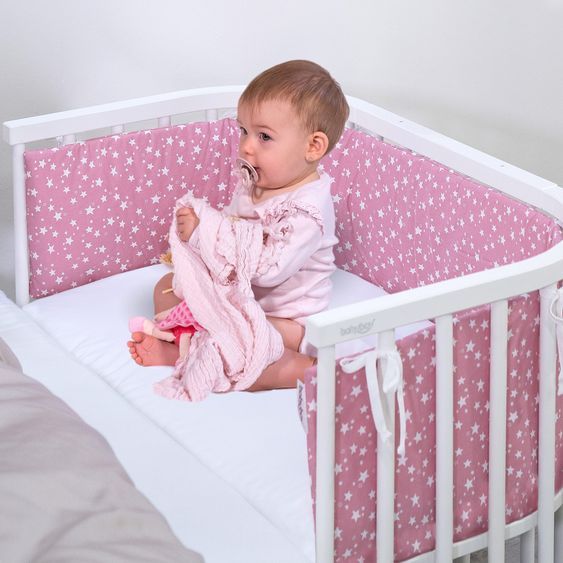 Babybay Spannbetttuch 2er Pack Deluxe aus Jersey für Beistellbett Original 89 x 50 cm - Weiß