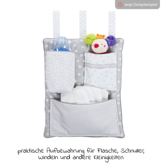 Babybay Utensilo für alle babybay Beistellbetten - Perlgrau