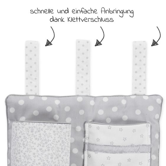 Babybay Utensilo für alle babybay Beistellbetten - Perlgrau