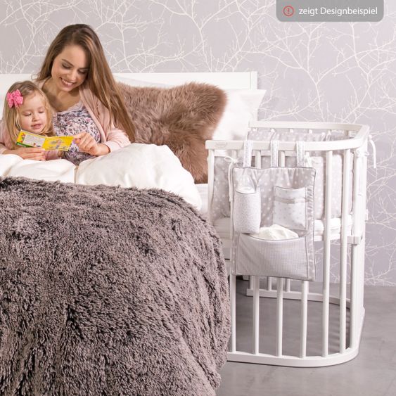 Babybay Utensilo für alle babybay Beistellbetten - Perlgrau