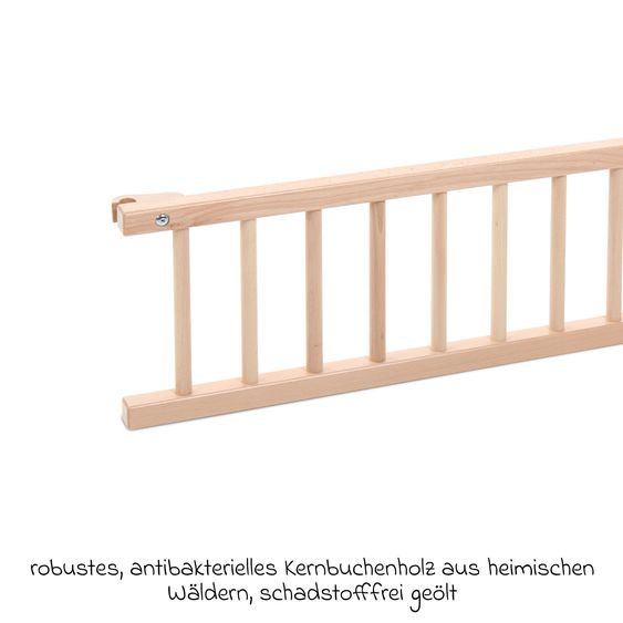 Babybay Verschlussgitter für Beistellbett Maxi & Boxspring - Natur lackiert