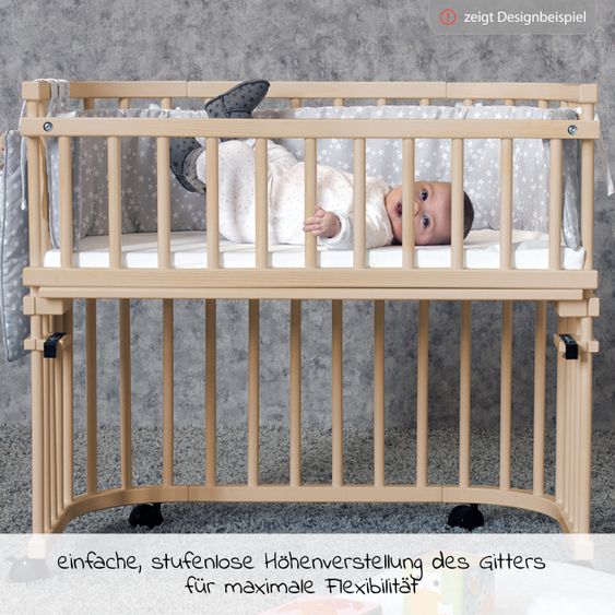 Babybay Verschlussgitter für Beistellbett Maxi & Boxspring - Natur unbehandelt