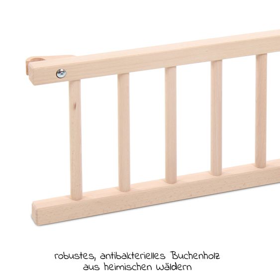 Babybay Verschlussgitter für Beistellbett Maxi & Boxspring - Natur unbehandelt