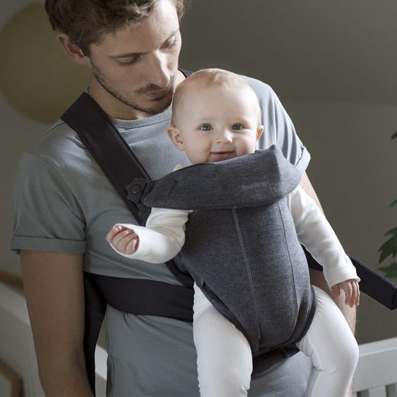 BabyBjörn Babytrage Mini 3D Jersey - Dunkelgrau