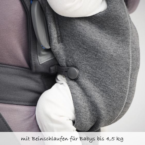 BabyBjörn Babytrage Mini 3D Jersey - Dunkelgrau