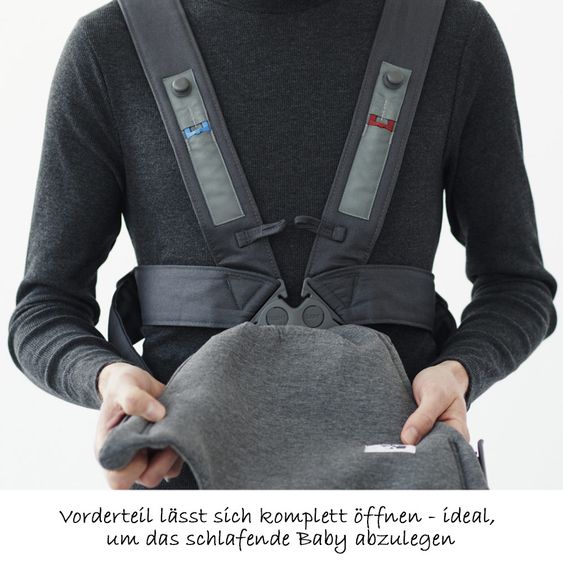 BabyBjörn Babytrage Mini 3D Jersey - Dunkelgrau