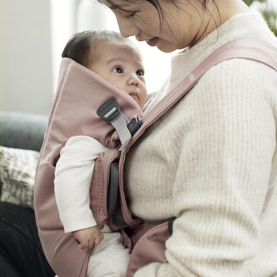 BabyBjörn Babytrage Mini Cotton - Altrosa