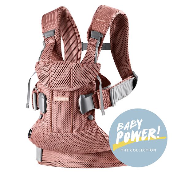 BabyBjörn Babytrage One Air Mesh Baby Power - Vintagerosa