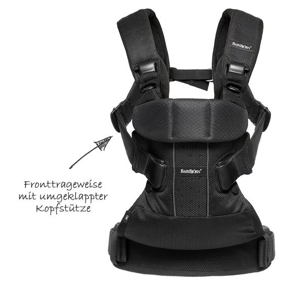 BabyBjörn Babytrage One Air Mesh Ergonomic Edition - Schwarz